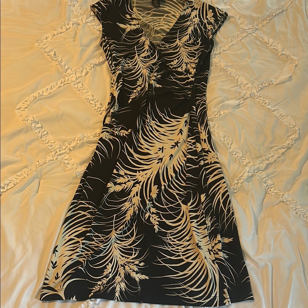 BCBG Black and Cream Dress